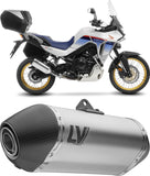 Tubo De Escape Sin Homologación Acústica Lv-14 Titano Fondo Carbono - Leovince Compatible Con Honda Xl 750 Transalp Urban (2025-2026)