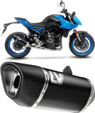 Sistema De Escape Completo Sin Catalizador Y Sin Homologación Acústica Lv-14 R Acero Negro Fondo Carbono - Leovince Compatible Con Suzuki Gsx 8R (2024)