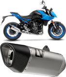 Sistema De Escape Completo Sin Catalizador Y Sin Homologación Acústica Lv-14 R Acero Fondo Carbono - Leovince Compatible Con Suzuki Gsx 8R (2024)