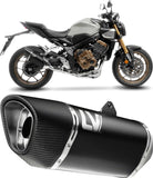 Sistema De Escape Completo Sin Catalizador Y Sin Homologación Acústica Lv-14 R Acero Negro Fondo Carbono - Leovince Compatible Con Honda Cbr 650 R (2019-2026)
