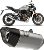 Sistema De Escape Completo Sin Catalizador Y Sin Homologación Acústica Lv-14 R Titano Fondo Carbono - Leovince Compatible Con Honda Cb 650 R Neo Sports Café (2019-2026)
