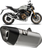Sistema De Escape Completo Sin Catalizador Y Sin Homologación Acústica Lv-14 R Acero Fondo Carbono - Leovince Compatible Con Honda Cb 650 R Neo Sports Café (2019-2026)