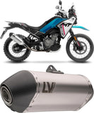 Tubo De Escape Sin Homologación Acústica Lv-14 Acero Fondo Carbono - Leovince Compatible Con Cfmoto 450 Mt (2025-2026)