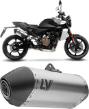 Tubo De Escape Sin Homologación Acústica Lv-14 Titano Fondo Carbono - Leovince Compatible Con Husqvarna Svartpilen 801 (2024-2026)