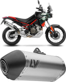 Tubo De Escape Sin Homologación Acústica Lv-14 Titano Fondo Carbono - Leovince Compatible Con Aprilia Tuareg 660 (2025-2026)