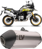 Tubo De Escape Sin Homologación Acústica Lv-14 Acero Fondo Carbono - Leovince Compatible Con Voge Valico 900 Dsx (2024-2026)