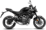 Tubo De Escape Sin Homologación Acústica Lv-14 R Acero Negro Fondo Carbono - Leovince Compatible Con Yamaha Mt-07 (2025-2026)