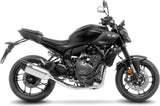 Tubo De Escape Sin Homologación Acústica Lv-14 R Titano Fondo Carbono - Leovince Compatible Con Yamaha Mt-07 (2021-2024)