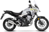 Tubo De Escape Sin Homologación Acústica Lv-10 Acero Negro Fondo Acero - Leovince Compatible Con Honda Cb 500 X (2017-2018)