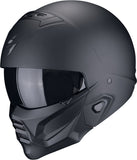 Full-Face Motorcycle Helmet Scorpion Exo Exo-Combat Ii Polycarbonate Matt Black Solid Size Xs