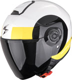 Casco Urban Para Moto Scorpion Exo Exo-City Ii Polycarbonate Blanco Negro Amarillo Sheer Talla Xs