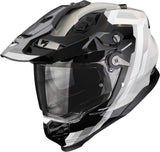 Full-Face Motorcycle Helmet Scorpion Exo Adf-9000 Air Ultra Tct Black Silver Patrol Size M
