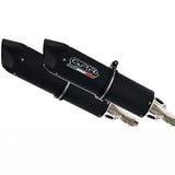 Doble Salida De Escape Con Catalizador Y Homologación Acústica Furore Aluminio Negro - Gpr Compatible Con Yamaha Tdm 900 (2002-2014)