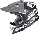 Casco Off-Road Para Moto Scorpion Exo Vx-22 Air Ultra Tct Negro Mate Blanco Gris Updown Talla Xs