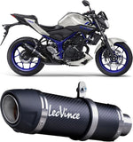 Sistema De Escape Completo Sin Catalizador Y Sin Homologación Acústica Factory S Carbono Fondo Carbono - Leovince Compatible Con Yamaha Yzf-R6 (2006-2021)