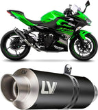 Tubo De Escape Sin Homologación Acústica Gp Corsa Evo Acero Negro - Leovince Compatible Con Honda Cb 500 Hornet (2024-2026)