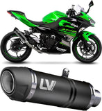 Tubo De Escape Sin Homologación Acústica Nero Acero Fondo Carbono - Leovince Compatible Con Husqvarna 701 Supermoto (2017-2020)