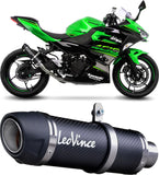 Tubo De Escape Sin Homologación Acústica Gp Corsa Evo Carbono - Leovince Compatible Con Kawasaki Z 500 - Se (2024-2026)