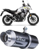 Tubo De Escape Sin Homologación Acústica Gp Corsa Carbono - Leovince Compatible Con Honda Nx 500 (2024-2026)