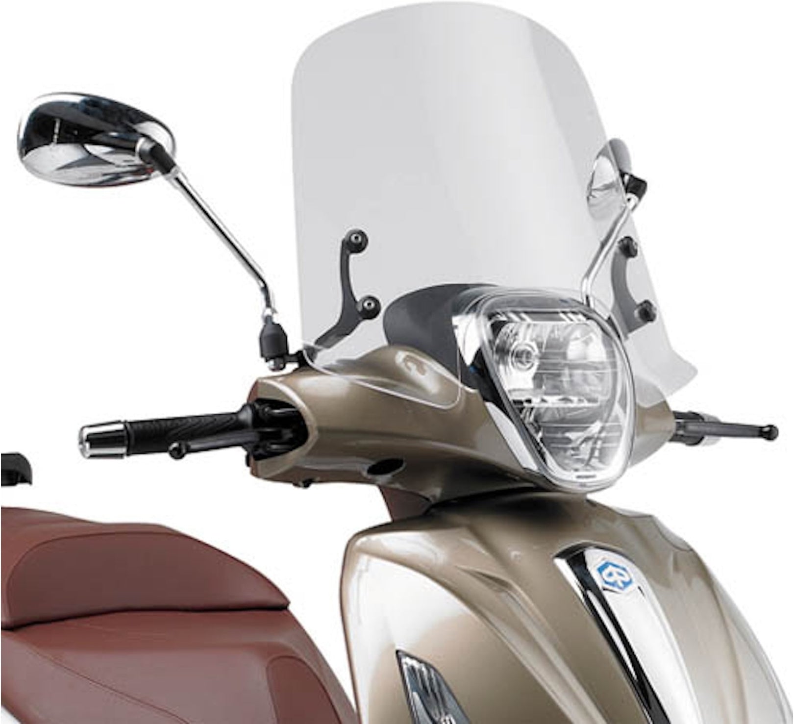 Transparent Wind-Screen 357A - Givi Compatible With Piaggio Beverly 125 - 300 - 350 Ie (2010-2020)