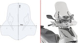 Transparent Wind-Screen - Givi Compatible With Kymco Agility 300 - 350 R16 (2019-2024)