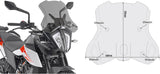 Cúpula Ahumada - Givi Compatible Con Ktm 390 Adventure (2020-2024)