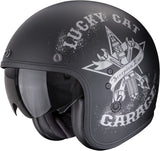 Urban Motorcycle Helmet Scorpion Exo Belfast Evo Ultra Tct Matt Black Silver Hangar Size Xs