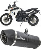 Tubo De Escape Sin Homologación Acústica Lv One Evo Acero Fondo Carbono - Leovince Compatible Con Honda Cbf 600 N (2005-2011)