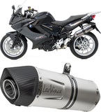 Tubo De Escape Sin Homologación Acústica Nero Acero Fondo Carbono - Leovince Compatible Con Ktm 1050 Adventure (2015-2016)