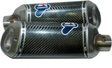 Tubo De Escape Sin Homologación Acústica Fetta Salame Carbono - Termignoni Compatible Con Ducati Panigale 848 - 1098 - 1198