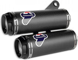 Tubo De Escape Sin Homologación Acústica Carbono - Termignoni Compatible Con Ducati Monster 1200 (2017)