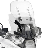 Sliding Wind-Screen Transparent Airflow Airflow - Givi Compatible With Suzuki V-Strom 1050 - Xt - Se (2020-2024)