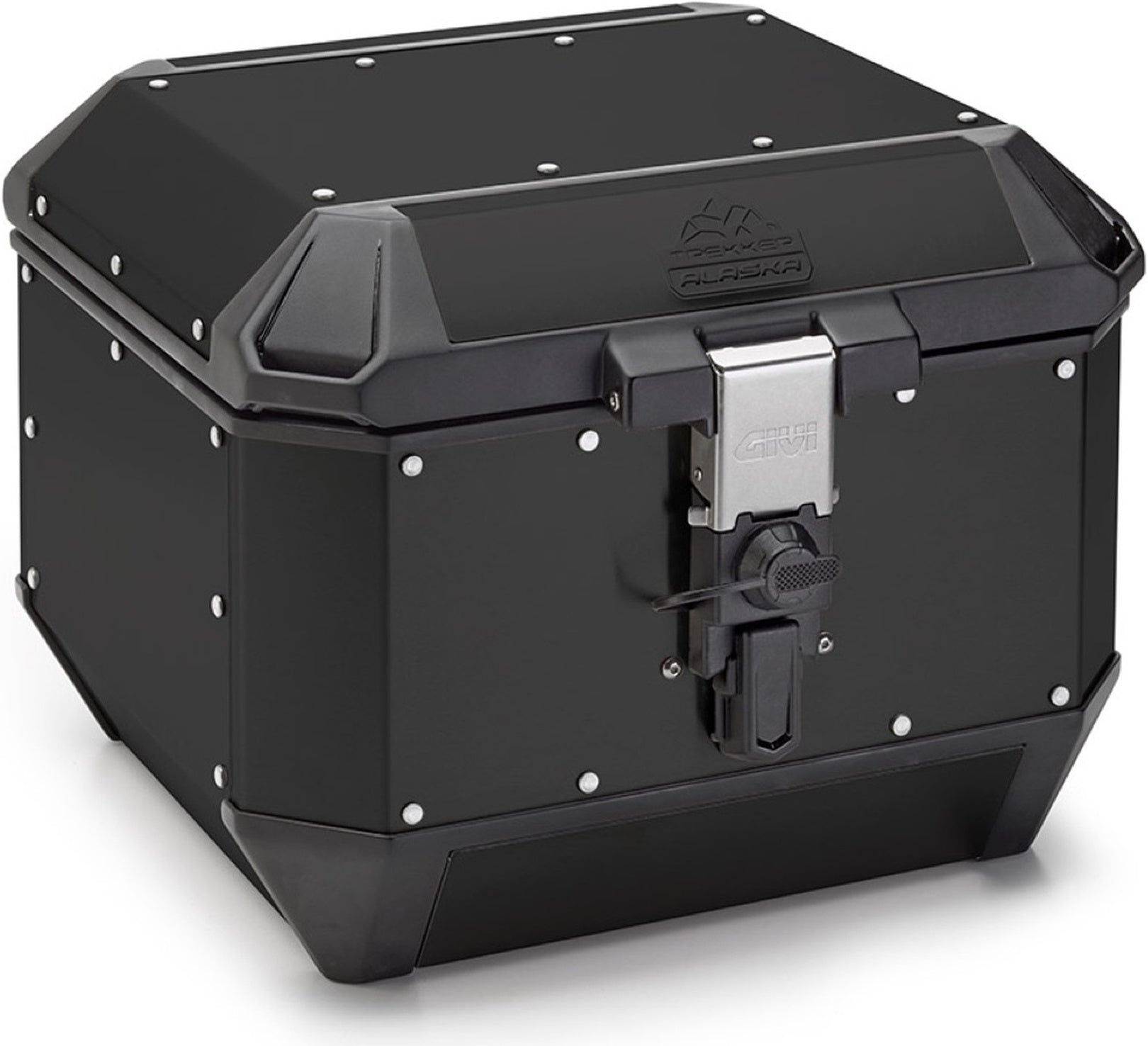 Monokey Trekker Alaska Black Aluminium Top Case - 44 Lt Trekker Alaska Aluminium - Givi Compatible With Niu Fqi 500 (2025)