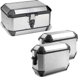Trekker Alaska Aluminium Top Case + Side Cases - 128 Lt Trekker Alaska Aluminium - Givi Compatible With Honda Nc 750 X - Dct (2014-2015)