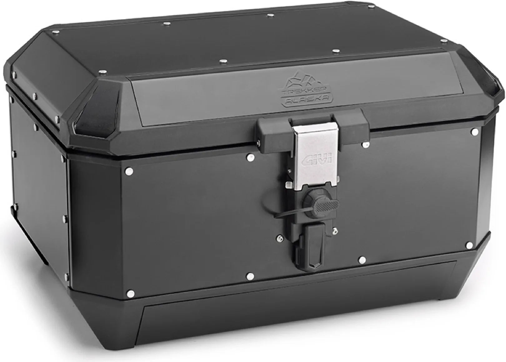 Baúl Monokey Trekker Alaska Aluminio Negro 56 Lt Trekker Alaska Aluminio - Givi Compatible Con Ktm 890 Smt (2023-2024)