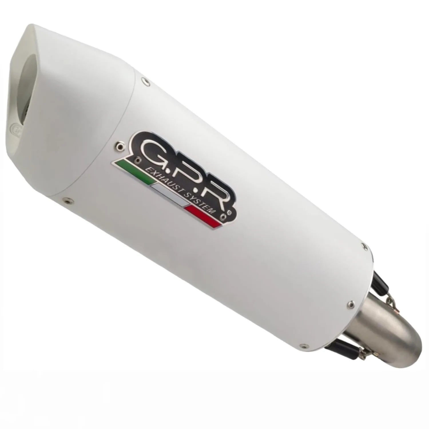 Tubo De Escape Con Homologación Acústica Albus Evo4 Aluminio Blanco - Gpr Compatible Con Voge 500 Ds (2021-2024)