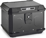 Baúl Monolock Alpina Aluminio Negro 44 Lt Alpina Aluminio - Givi Compatible Con Honda Cb 500 S (2000-2005)