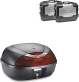 Maleta K42N + Maletas Kgr33 + Soporte + Portamaletas Rapida - Kappa Moto Compatible Con Honda Crf 1000 L Africa Twin Adventure Sports (2018-2019)