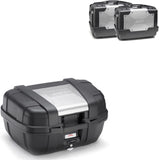 Maleta Kgr52 + Maletas Kgr46 + Soporte + Portamaletas Rapida - Kappa Moto Compatible Con Honda Crf 1000 L Africa Twin Adventure Sports (2018-2019)