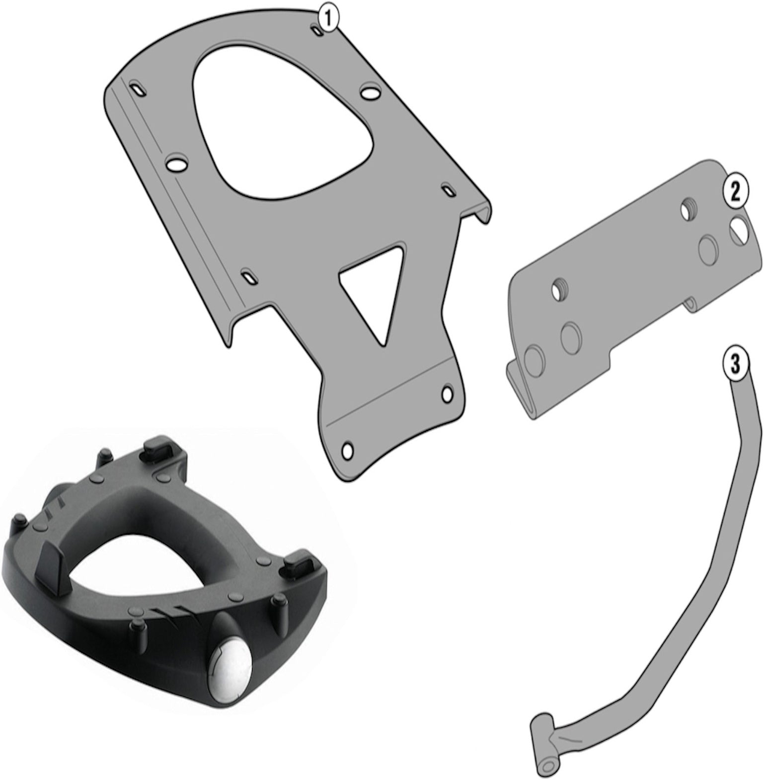Rear-Rack Monokey - Kappa Moto Compatible With Kymco Ak 550 (2017-2022)