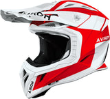 Casco Off-Road Para Moto Airoh Aviator Ace 2 - Av22I55 Composite Carbon Rojo Gloss Iron Talla Xs