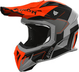 Casco Off-Road Para Moto Airoh Aviator Ace 2 - Av22S32 Composite Carbon Naranja Mate Shield Talla L