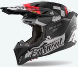 Casco Off-Road Para Moto Airoh Aviator 3 - Av3B17 Hpc Carbon Mate Burnout Talla Xl