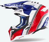 Casco Off-Road Para Moto Airoh Aviator 3 - Av3H55 Hpc Carbon Rojo Gloss Hima Talla M