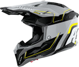 Off-Road Motorcycle Helmet Airoh Aviator 3 - Av3L31 Hpc Carbon Gloss Yellow Leader Size M