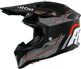 Casco Off-Road Para Moto Airoh Aviator 3 - Av3L32 Hpc Carbon Naranja Mate Leader Talla Xl