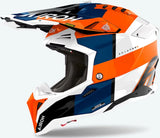 Casco Off-Road Para Moto Airoh Aviator 3 - Av3M32 Hpc Carbon Naranja Gloss Monarch Talla Xxl