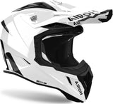 Casco Off-Road Para Moto Airoh Aviator Ace 2 - Ava214 Composite Carbon Blanco Gloss Color Talla L