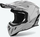 Casco Off-Road Para Moto Airoh Aviator Ace 2 - Ava298 Composite Carbon Cemento Gloss Color Talla Xl