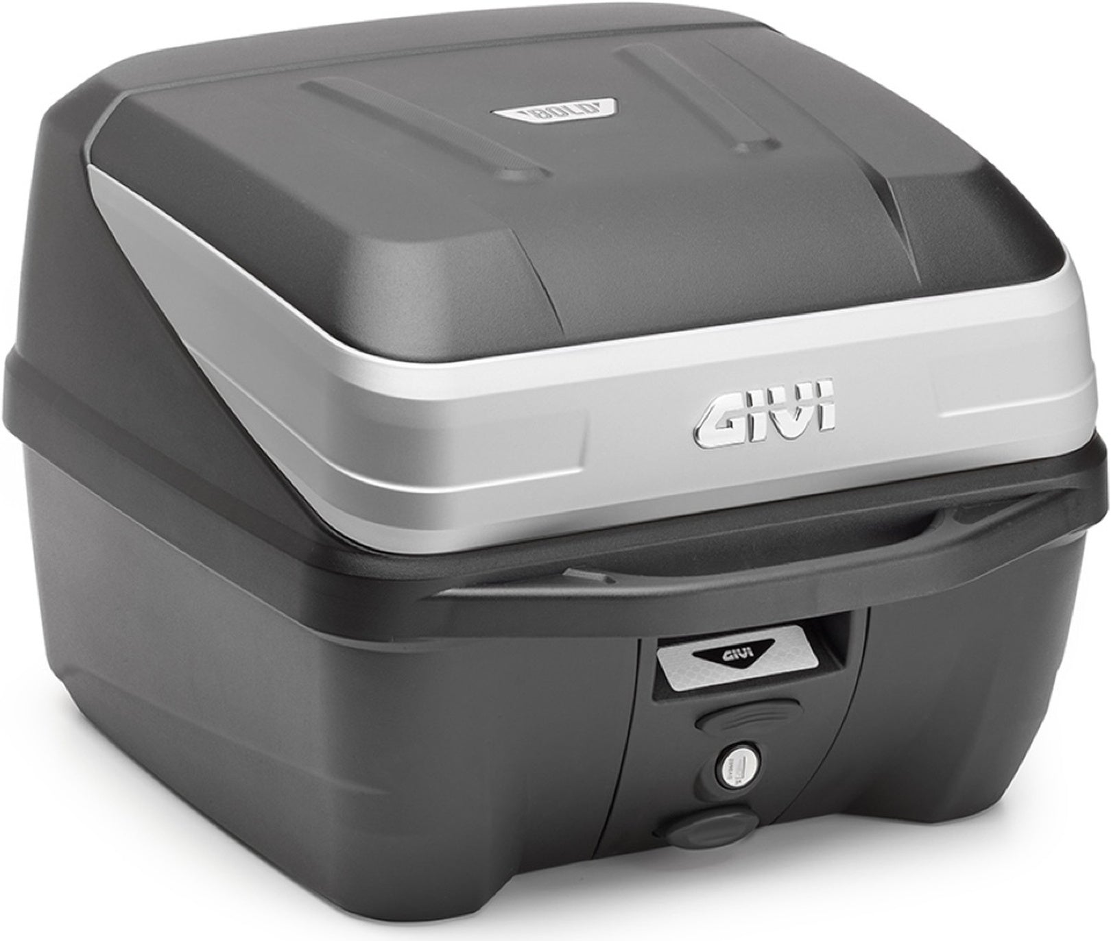 Monolock Silver Top Case - 32 Lt Technopolymer - Givi Compatible With Aprilia Sr Gt 125 - 200 (2022-2024)